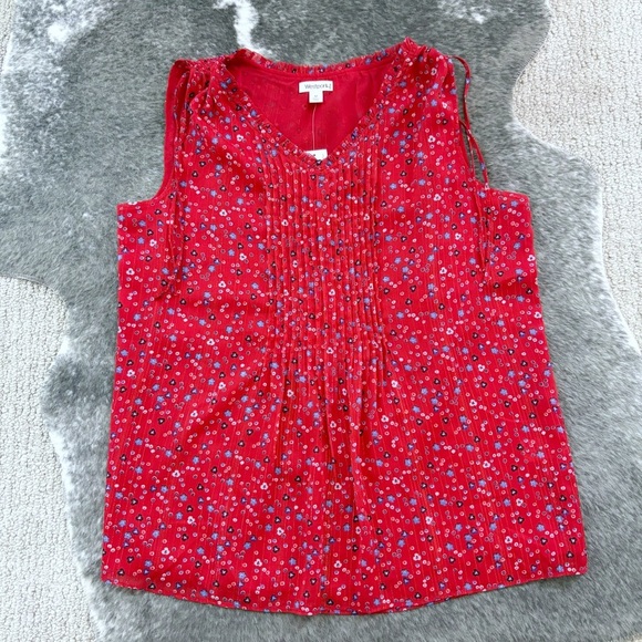 NWT Westport Floral Sleeveless Blouse - Picture 5 of 12